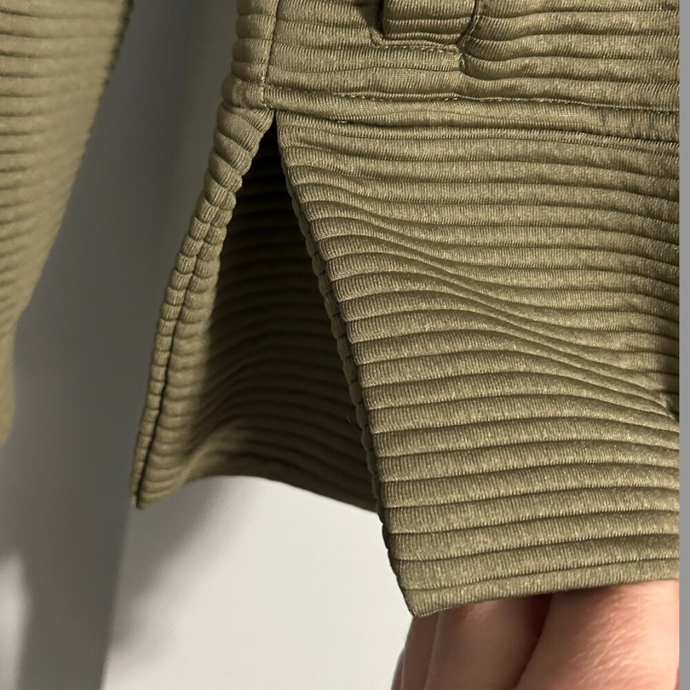 DKNY Women's Tech Ottoman Full-Zip Hoodie Sweatshirt Jacket Olive Size XS - Picture 7 of 12